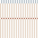 Dekornik - rayures Nostalgia vintage - beige / bleu