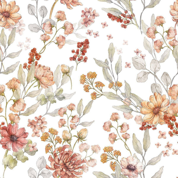 Wallpaper sample Dekornik Autumn Meadow White