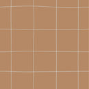 Dekornik behang kinderkamer geruit cinnamon bruin