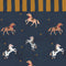Behangstaal Dekornik - Spanish Horses yellow border