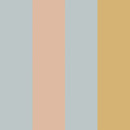 Behangstaal Dekornik - Stripes Blue Salmon Yellow