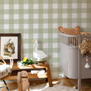 Wallpaper Dekornik - Check Green