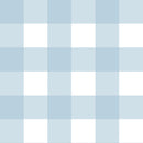 Tapetenmuster Dekornik - Check Navy Light Blue