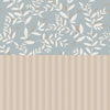 Wallpaper Dekornik - Delicate Twigs with Blue and Beige