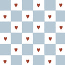 Behangstaal Dekornik - French hearts check