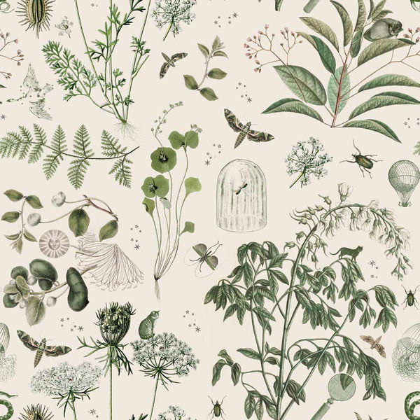 Wallpaper sample Dekornik - Green Botanical Stories