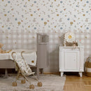 Wallpaper Dekornik - Boho Meadow and Check