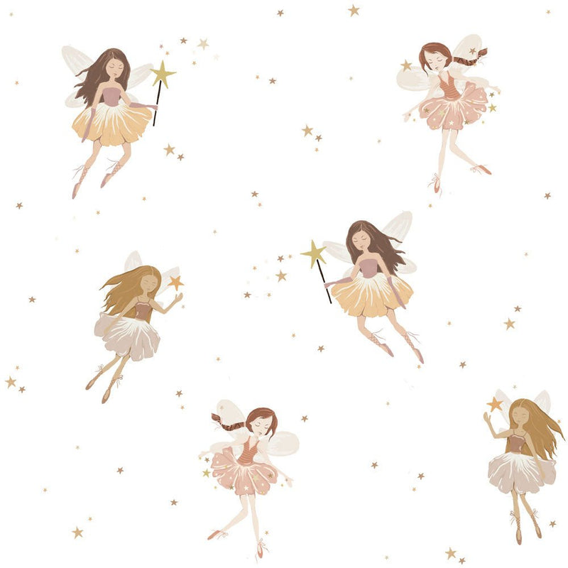 Wallpaper Dekornik - Fairies White