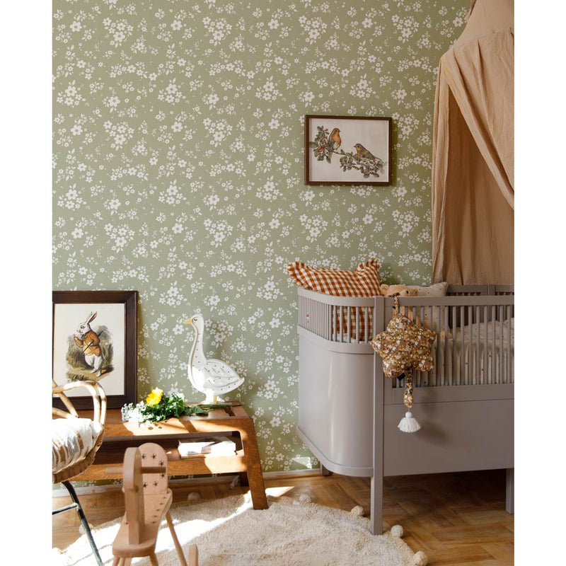 Wallpaper sample Dekornik - Lace Meadow - Green