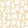 Wallpaper sample Dekornik - Letters Beige