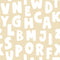 Behangstaal Dekornik - Letters Beige