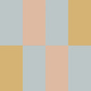 Dekornik - Stripes Blue Salmon Yellow Upside Down