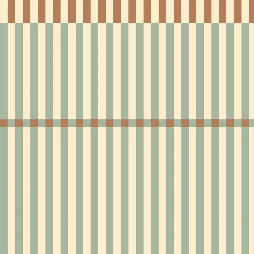 Dekornik - Stripes Nostalgia Vintage - Green