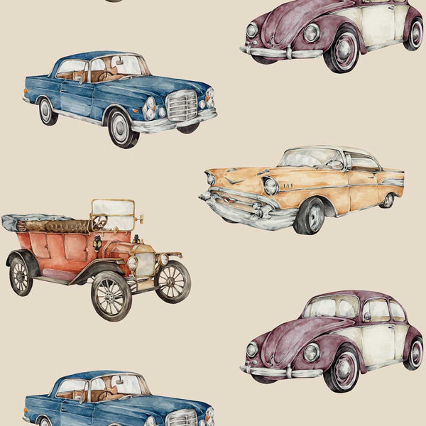 Dekornik Wallpaper Cars Sunny Beige / Industrial Evolution