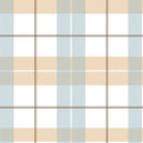 Dekornik Check Maxi Beige Blue Red Behang – Groot geruit kinderbehang in beige, blauw en rood