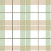 Dekornik check maxi beige green wallpaper - large checkered children's wallpaper in beige and green