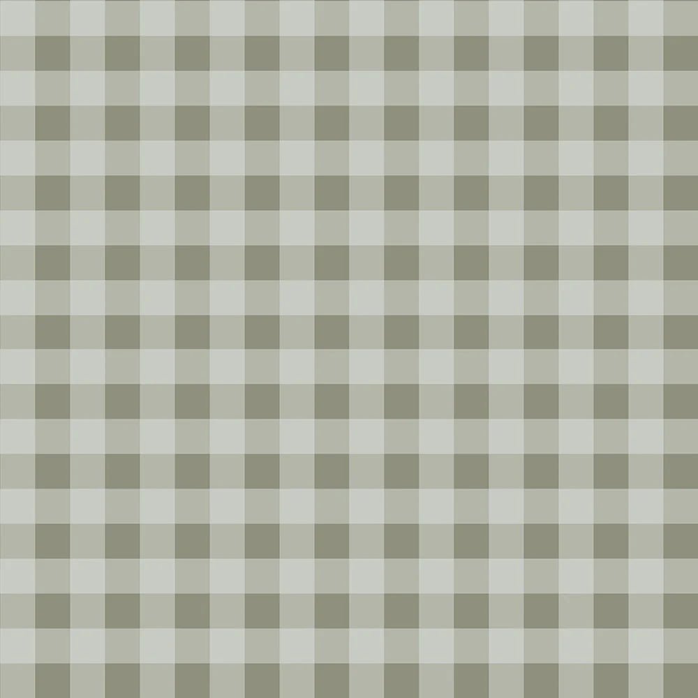 Behangstaal Dekornik - Check minimini Blue/ Dark Green