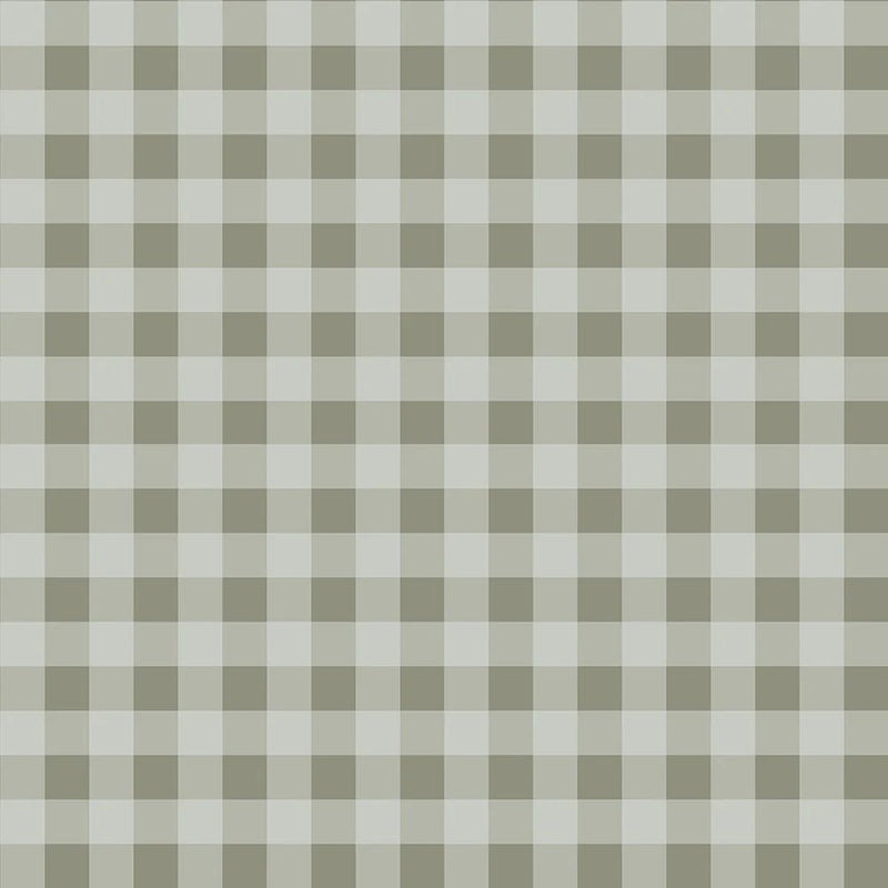 Behangstaal Dekornik - Check minimini Blue/ Dark Green