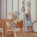 Fond d'écran dekornik - rayures classiques - bleu