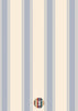 Wallpaper Double Striped - Ocean Blue