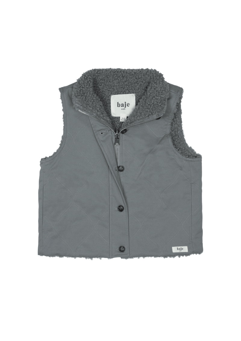 Baje Studio - Eyot body warmer - Greyish blue 