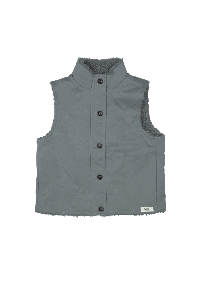 Baje Studio - Eyot body warmer - Greyish blue 