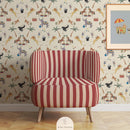Circus wallpaper for kids and nursery. Children's wallpapers animals