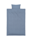 Ferm Living - karierte Bettdecke - Junior - Blau/Schokolade verblasst