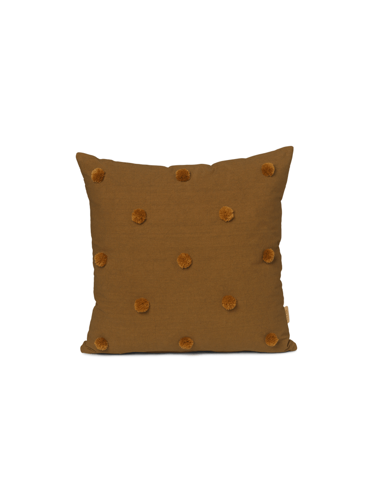 Ferm Living - Dot Tufted cushion - Sugar Kelp/Mustard