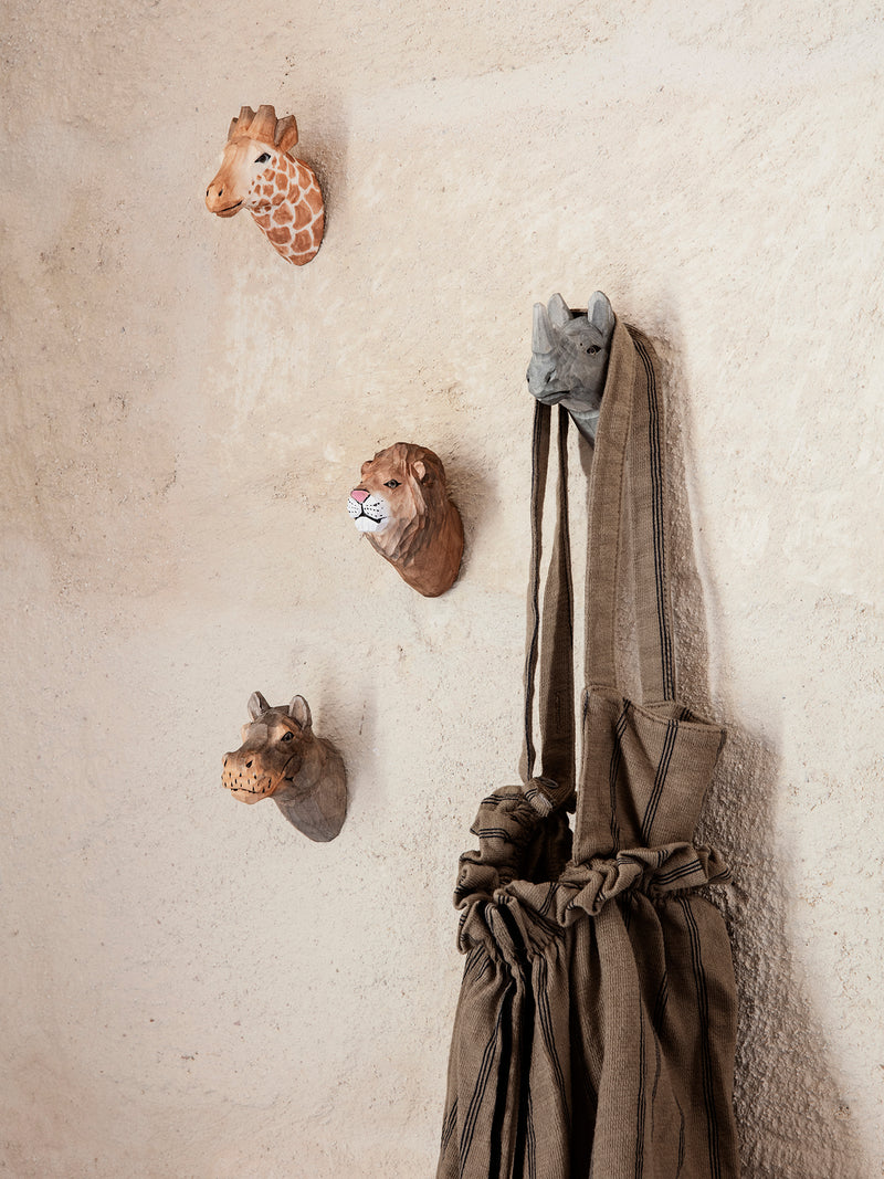  Ferm Living - Animal Hand-carved Hook Lion 