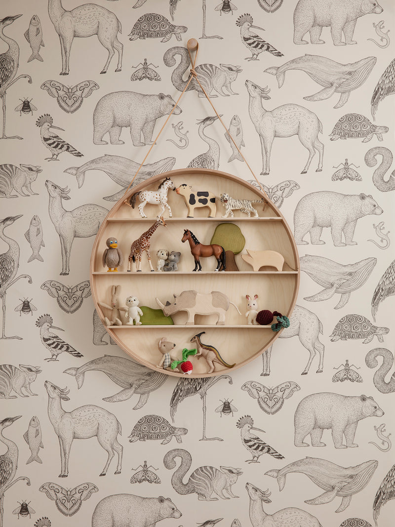 Wallpaper Ferm Living - Katie Scott Animals - Off White