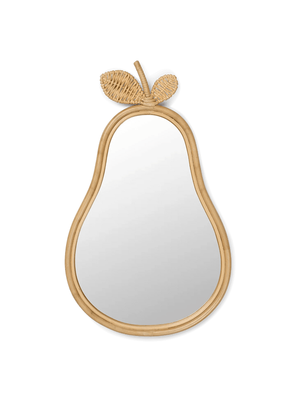 Ferm Living - Bamboo/Rattan Pear Mirror