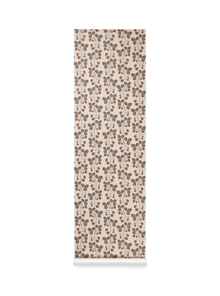 Tapete Ferm Living – Erdbeerfeld – Rose