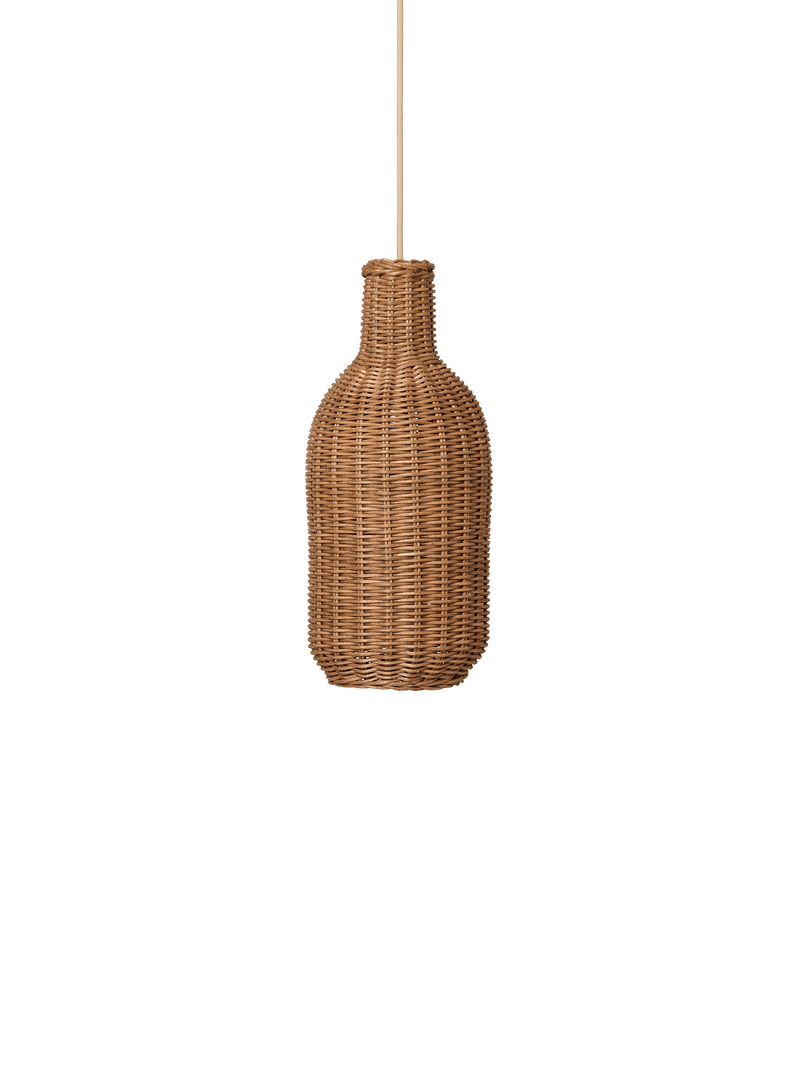 Ferm Living - Braided Lampshape/hanglamp - Bottle - Natural