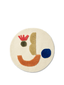 Ferm Living - tappeto trapuntato panto intorno - fuori bianco