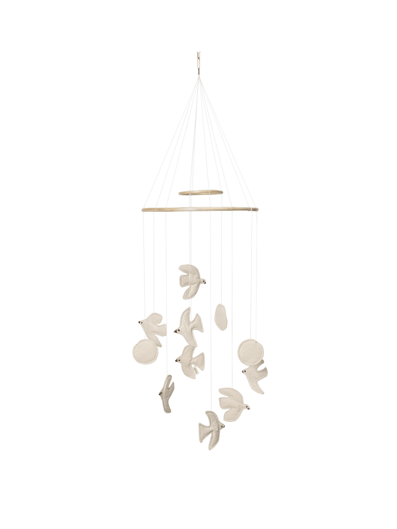 Ferm Living - Swif Bird Cradle Mobile - Natur