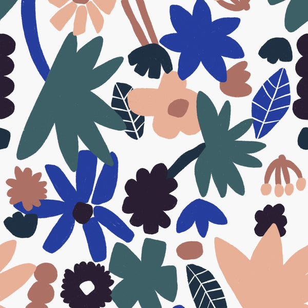 Wallpaper sample Meet Me at the Wall - Flowerplay Light - Natural North