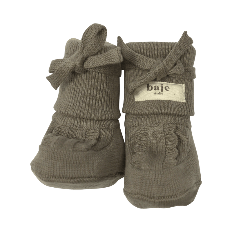 Baje Studio – Foul gestrickte Stiefeletten – Taupe