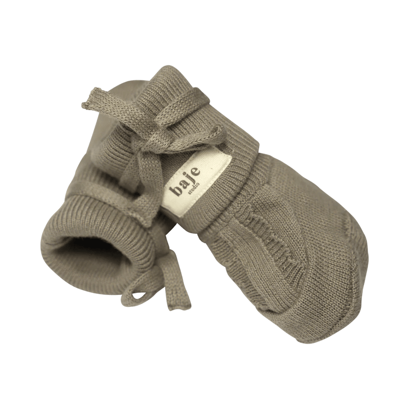 Baje Studio – Foul gestrickte Stiefeletten – Taupe