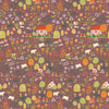 Campione di Carta da Parati Meet Me at the Wall - Wildflower - Dark Mauve - Lotte Dirks