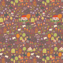 Campione di Carta da Parati Meet Me at the Wall - Wildflower - Dark Mauve - Lotte Dirks