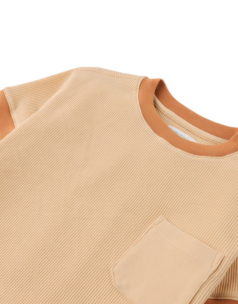 Gingersnaps - Khaki Knit Boys Shirt