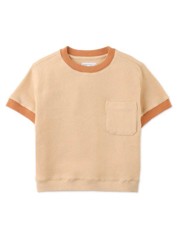 Gingersnaps - Khaki Knit Boys Shirt