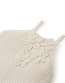 Gingersnaps - Neva Girls Knitted T-Shirt/ top met Bloemen Applicatie