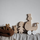 Meisje Set Hout Pinch Toys