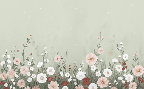 Wallpaper sample Lilipinso - Eden - Mural - Flower garden