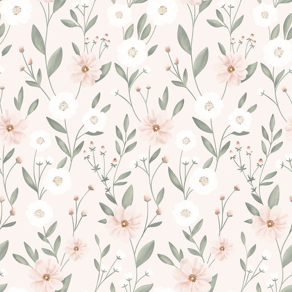 Wallpaper Lilipinso - Eden - Floral Blossom - Pink