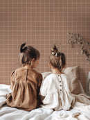 Behang Lilipinso - Grid Roest