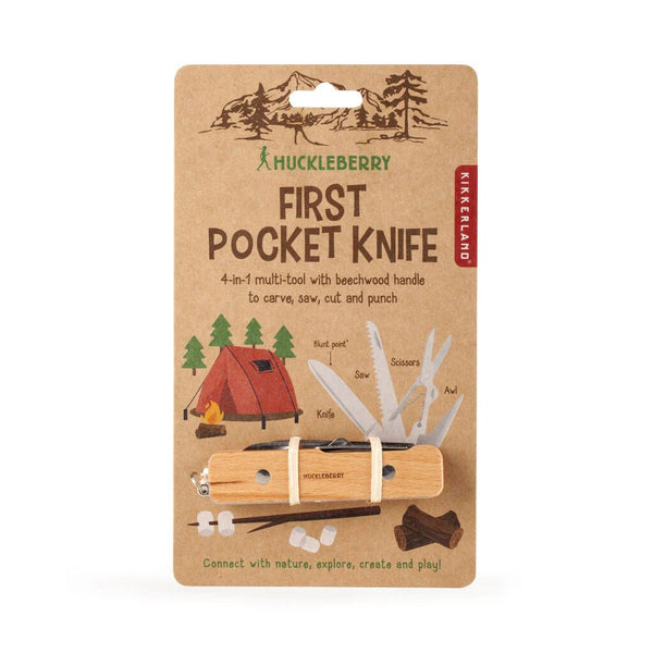 Kikkerland Huckleberry - First Pocket Knife