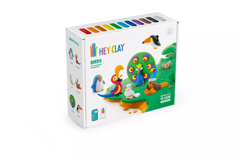 Hey Clay Ton-Set groß – Vögel